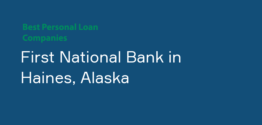 First National Bank in Alaska, Haines