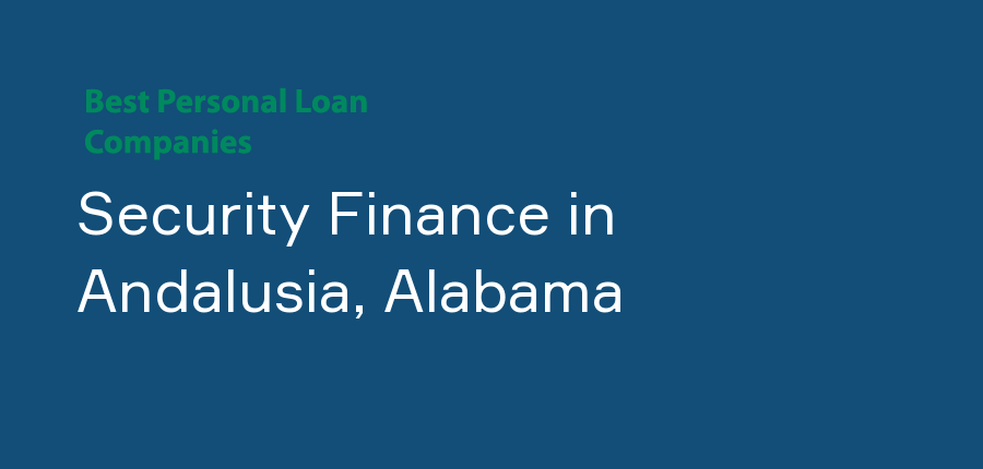 Security Finance in Alabama, Andalusia