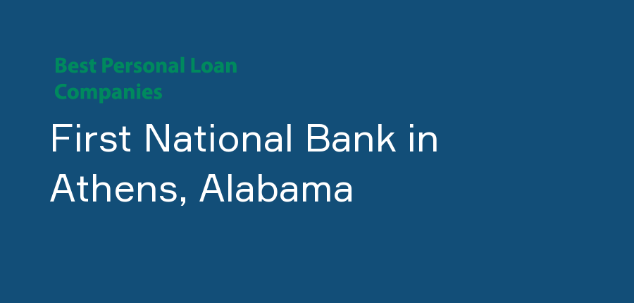 First National Bank in Alabama, Athens