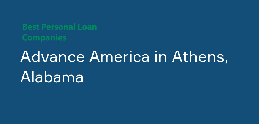 Advance America in Alabama, Athens