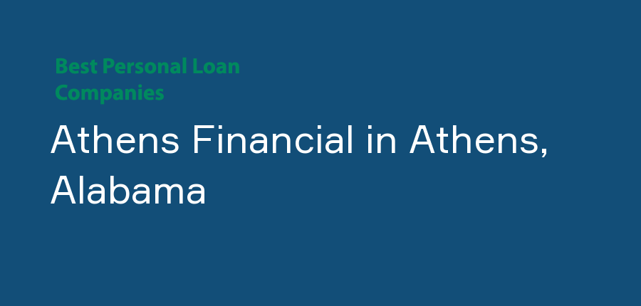 Athens Financial in Alabama, Athens