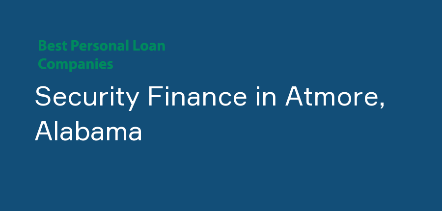 Security Finance in Alabama, Atmore