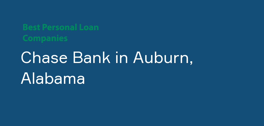 Chase Bank in Alabama, Auburn