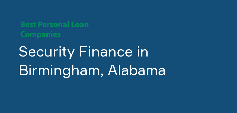Security Finance in Alabama, Birmingham