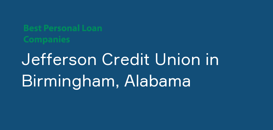 Jefferson Credit Union in Alabama, Birmingham
