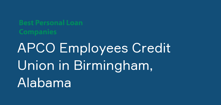 APCO Employees Credit Union in Alabama, Birmingham
