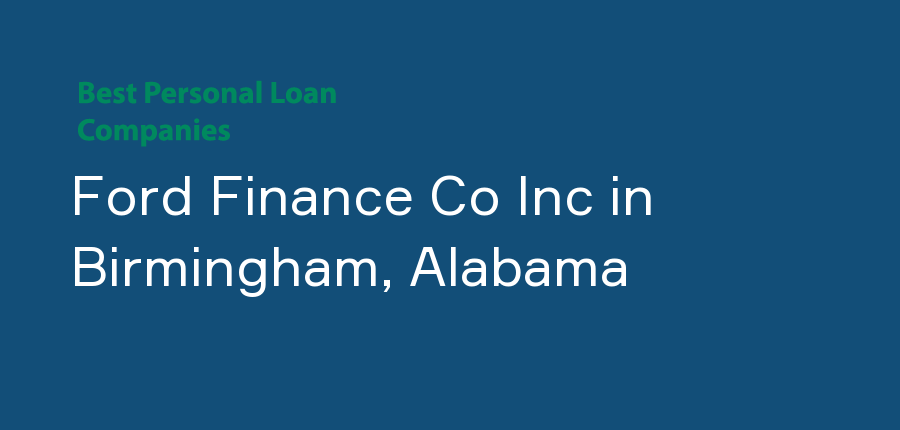 Ford Finance Co Inc in Alabama, Birmingham