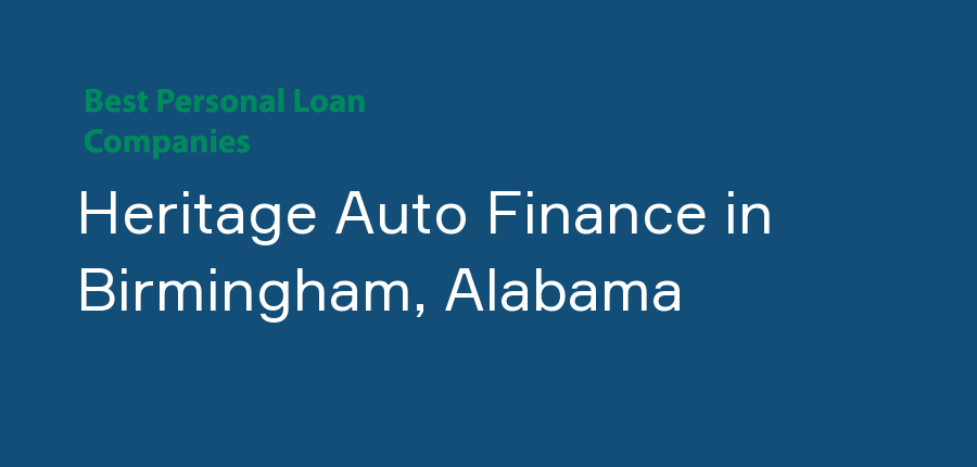 Heritage Auto Finance in Alabama, Birmingham
