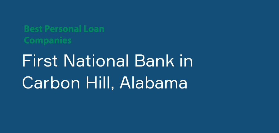 First National Bank in Alabama, Carbon Hill