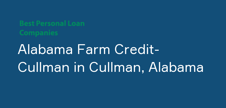 Alabama Farm Credit- Cullman in Alabama, Cullman