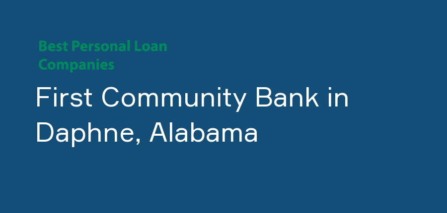 First Community Bank in Alabama, Daphne