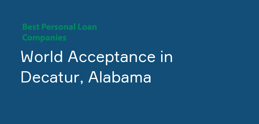 World Acceptance in Alabama, Decatur