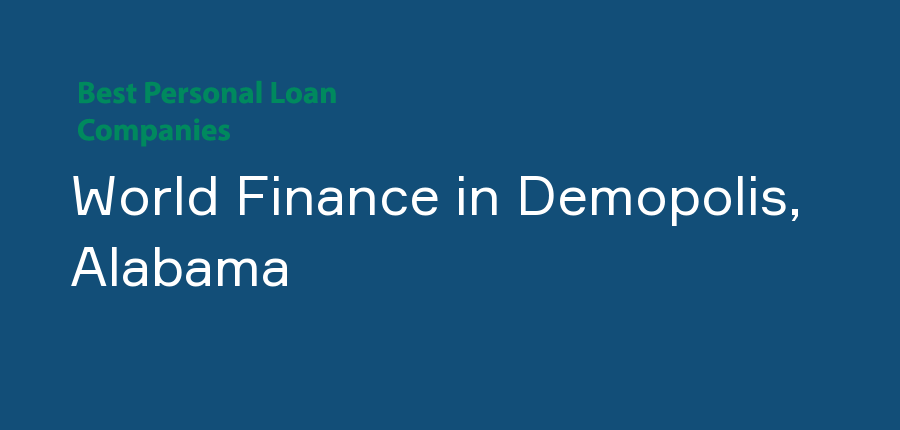 World Finance in Alabama, Demopolis