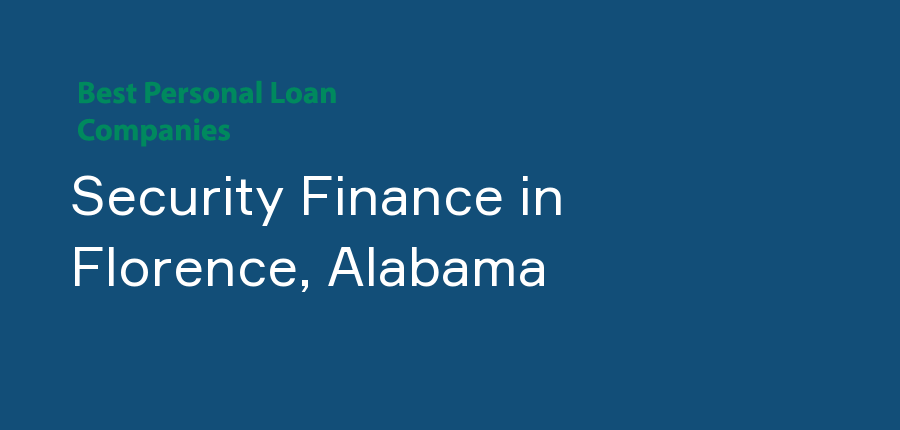 Security Finance in Alabama, Florence