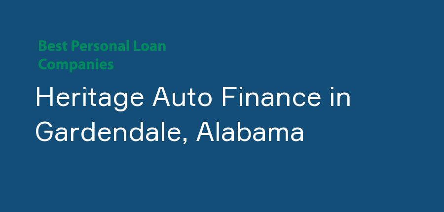 Heritage Auto Finance in Alabama, Gardendale