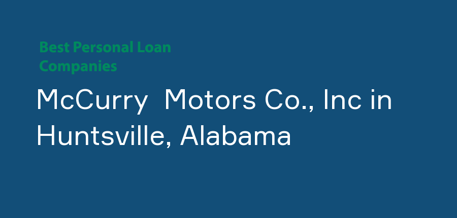 McCurry  Motors Co., Inc in Alabama, Huntsville