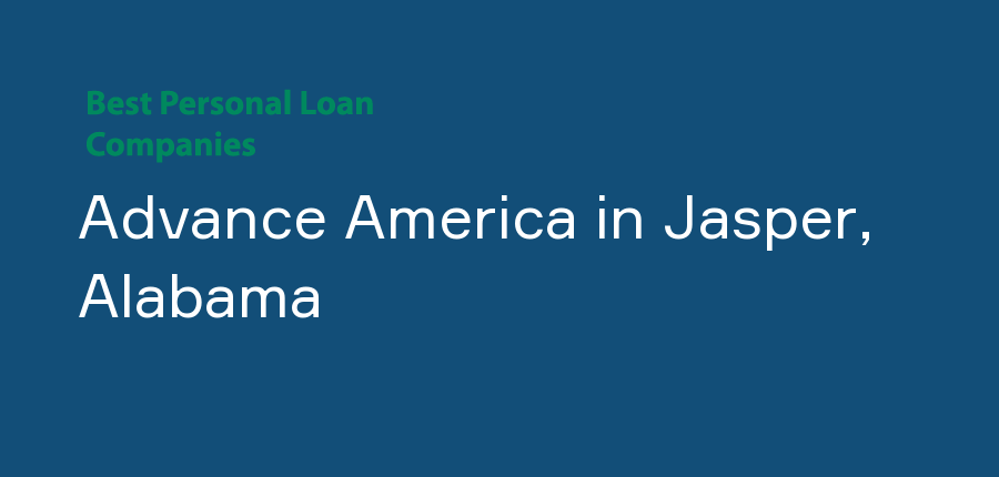 Advance America in Alabama, Jasper