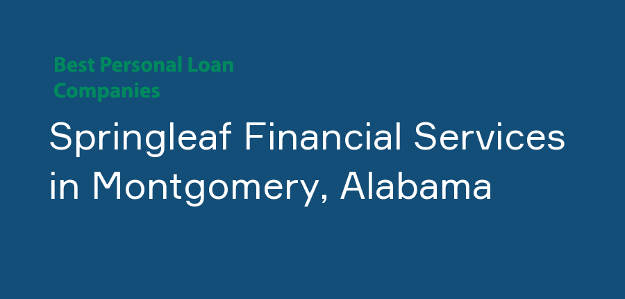 Springleaf Financial Services in Alabama, Montgomery