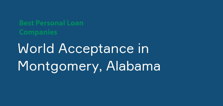 World Acceptance in Alabama, Montgomery