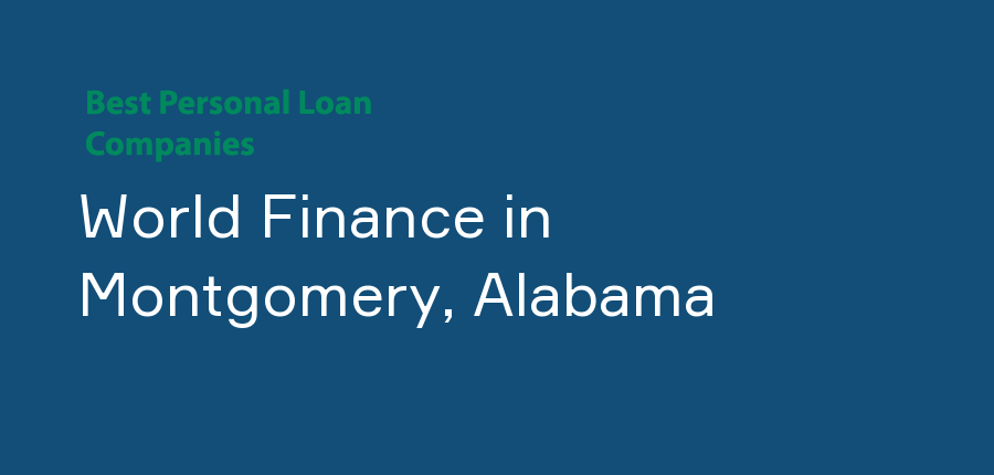 World Finance in Alabama, Montgomery