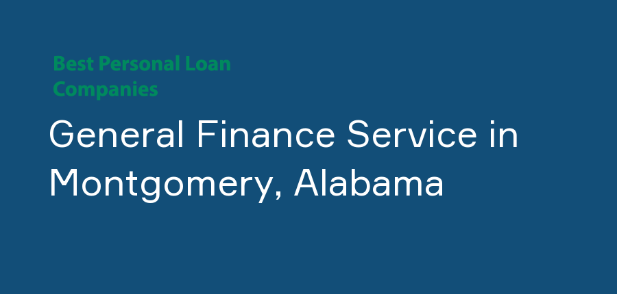 General Finance Service in Alabama, Montgomery