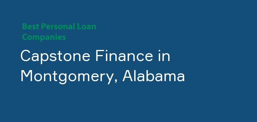 Capstone Finance in Alabama, Montgomery