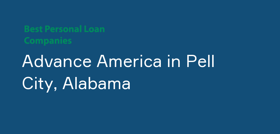 Advance America in Alabama, Pell City
