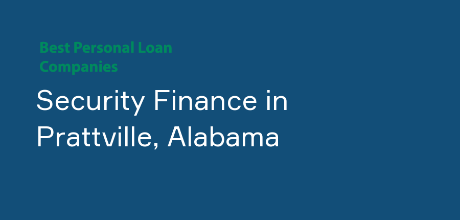 Security Finance in Alabama, Prattville