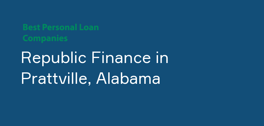 Republic Finance in Alabama, Prattville