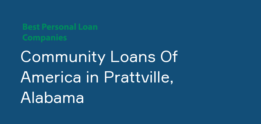 Community Loans Of America in Alabama, Prattville