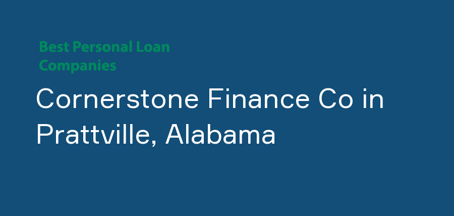 Cornerstone Finance Co in Alabama, Prattville