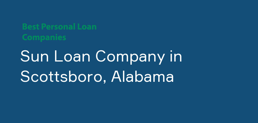 Sun Loan Company in Alabama, Scottsboro