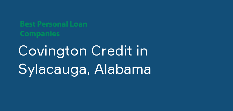 Covington Credit in Alabama, Sylacauga