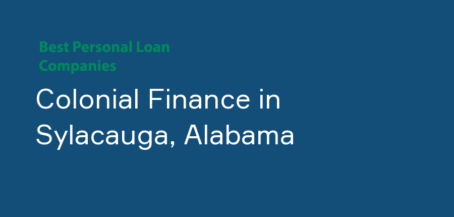Colonial Finance in Alabama, Sylacauga