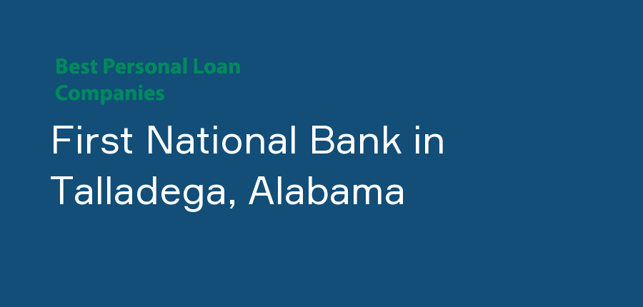 First National Bank in Alabama, Talladega