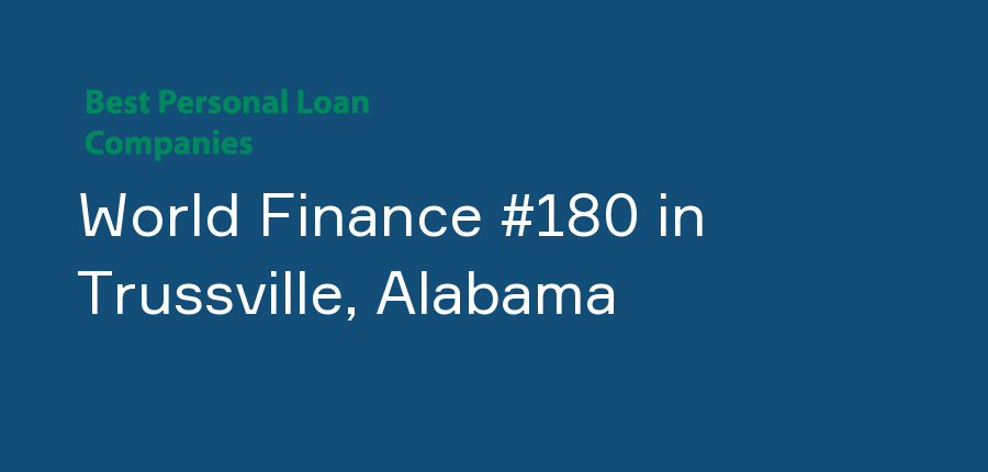 World Finance #180 in Alabama, Trussville