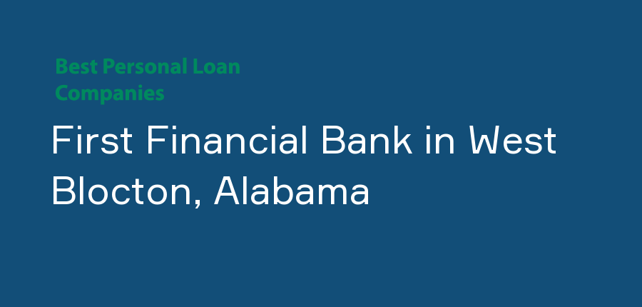 First Financial Bank in Alabama, West Blocton