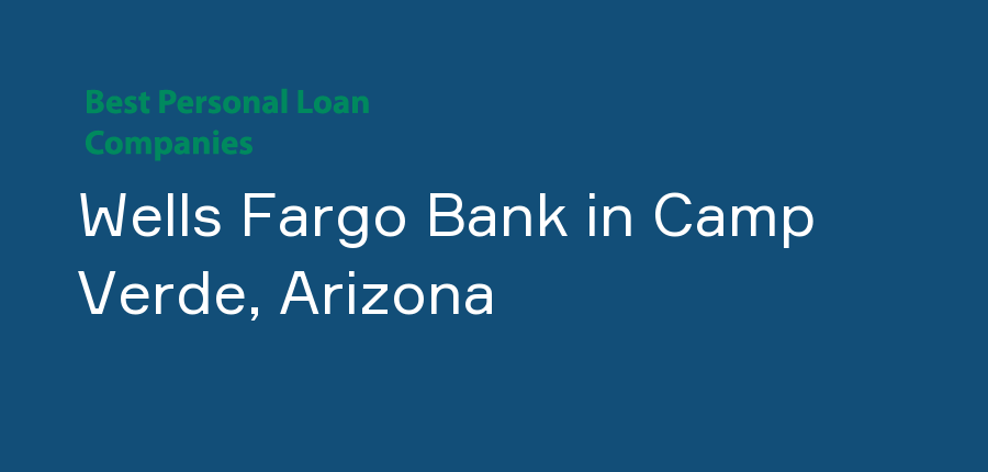 Wells Fargo Bank in Arizona, Camp Verde