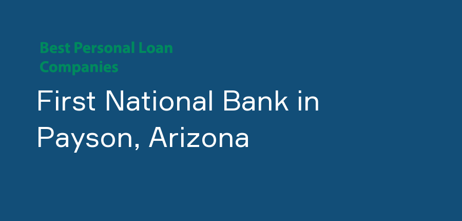 First National Bank in Arizona, Payson