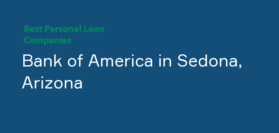 Bank of America in Arizona, Sedona