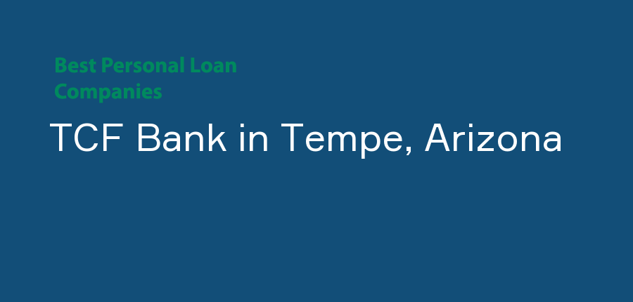 TCF Bank in Arizona, Tempe