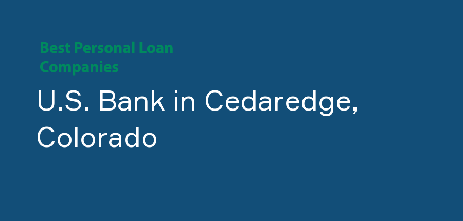 U.S. Bank in Colorado, Cedaredge