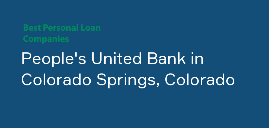 People's United Bank in Colorado, Colorado Springs