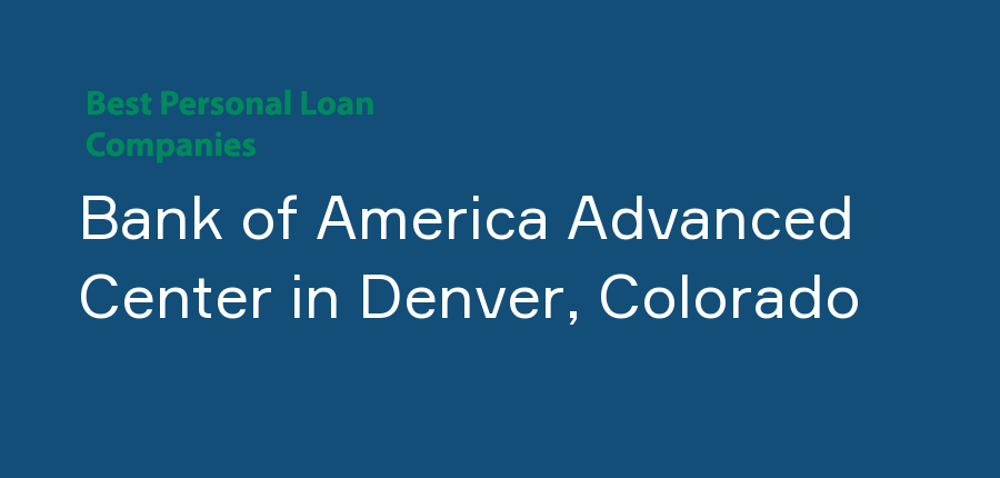Bank of America Advanced Center in Colorado, Denver