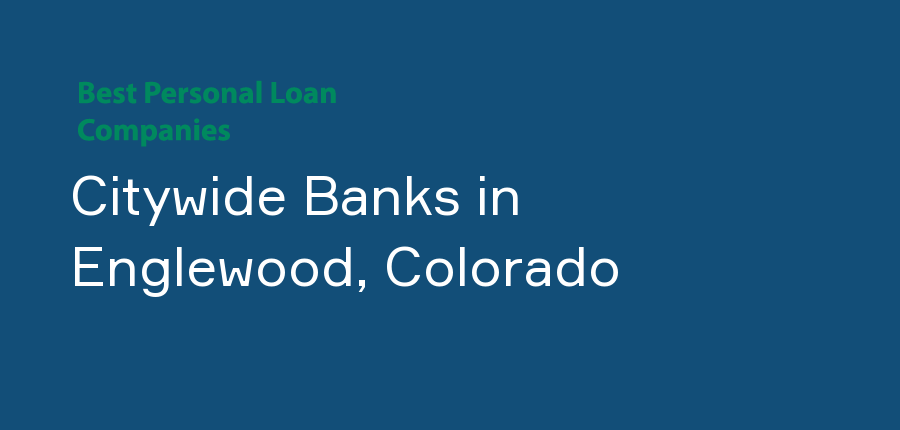 Citywide Banks in Colorado, Englewood
