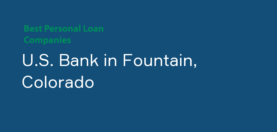 U.S. Bank in Colorado, Fountain