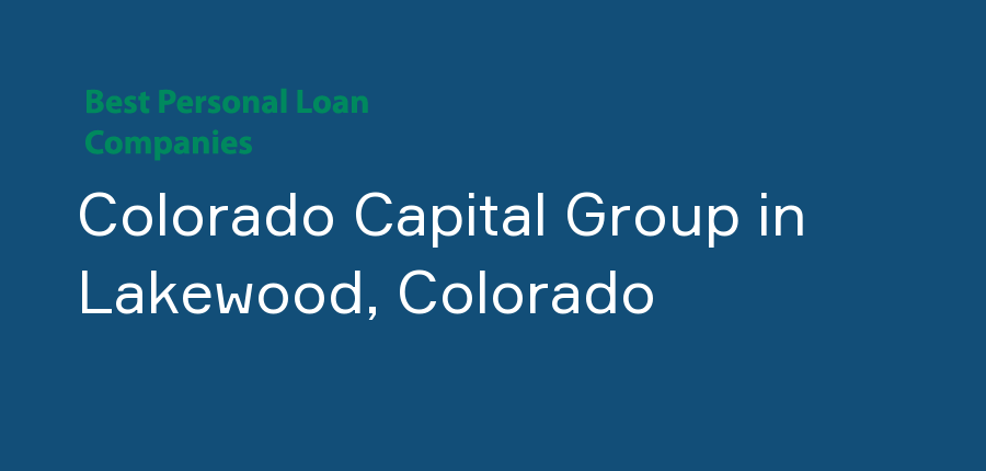 Colorado Capital Group in Colorado, Lakewood