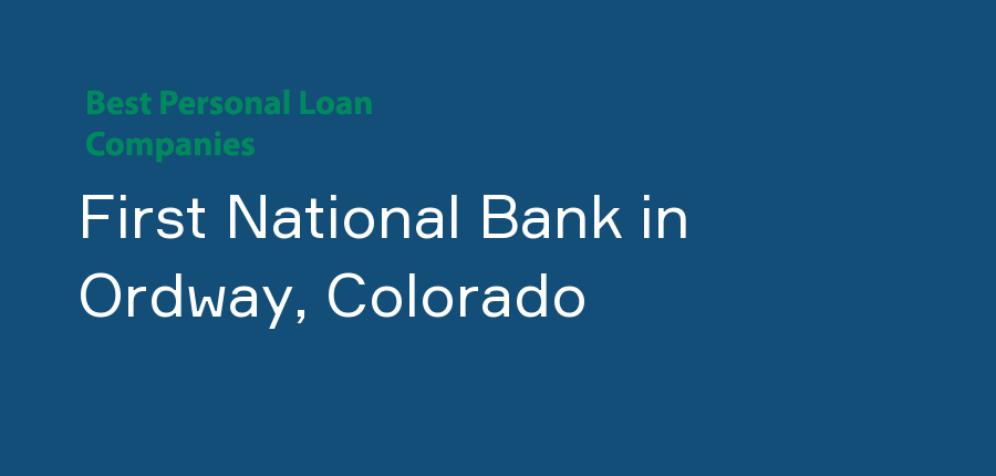 First National Bank in Colorado, Ordway