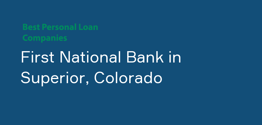 First National Bank in Colorado, Superior