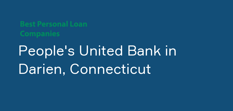 People's United Bank in Connecticut, Darien